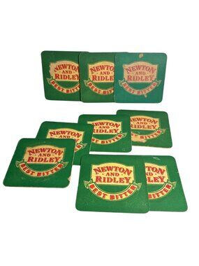 Vintage Newton & Ridley Best Bitter Pub Beer Mats Coasters Lot Of 9 Coronation S
